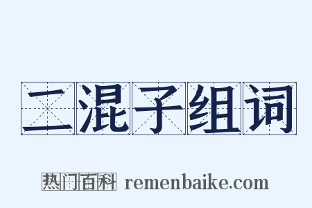 二混子组词是什么意思的图片